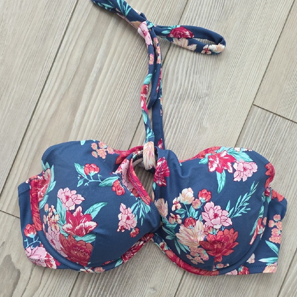 Floral Push-Up Bikini Top